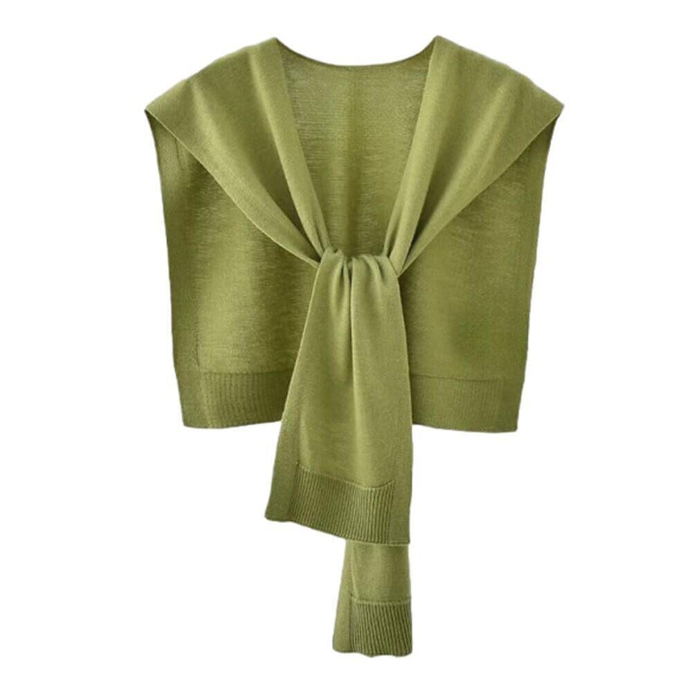 3131 Womens Striped Pashmina Shawls And Wraps Knitted Sweater Casual Shawl
